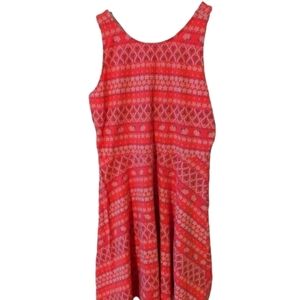 Old Navy Girl's V-Back Pink-Orange Colored Tank Mini Sundress L(10/12)